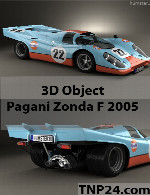 سمپل سه بعدی پورشه 917 کا 1969Porsche 917 K 1969 3D Object