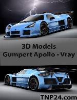 مدل سه بعدی گامپرت آپولوGumpert Apollo - Vray 3D Object