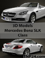 مدل سه بعدی مرسدس بنز  اس ال کا کلاسMercedes Benz SLK Class 3D Object