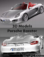 مدل سه بعدی پورشه باکسترPorsche Boxster 3D Object