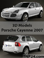 مدل سه بعدی پورشه کاین 2007Porsche Cayenne 2007 3D Object