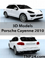 مدل سه بعدی  پورشه کاین 2010Porsche Cayenne 2010 3D Object