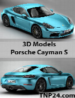 مدل سه بعدی  پورشه کیمن اسPorsche Cayman S 3D Object