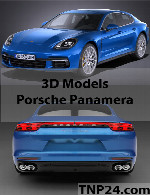 مدل سه بعدی پورشه پانامراPorsche Panamera 3D Object