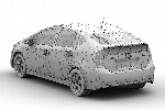 مدل سه بعدی تویوتا پیروسToyota Prius 3D Object