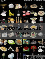 مدلهای سه بعدی وسایل رومیزیTableware 3D Models