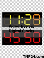 پروژه آماده افترافکت از شرکت ویدیو هایو انواتوVideoHive Envato Six Digital Clocks 4k