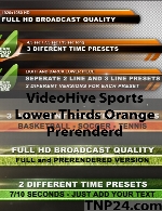 پروژه آماده افترافکت از شرکت ویدیو هایو انواتوVideoHive Envato Sports Lower Thirds Orange Prerenderd