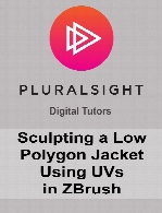 Digital Tutors - Sculpting a Low Polygon Jacket Using UVs in ZBrush