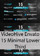 پروژه آماده افترافکت از شرکت ویدیو هایو انواتوVideoHive Envato 15 Minimal Lower Third