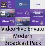 پروژه آماده افترافکت از شرکت ویدیو هایو انواتوVideoHive Envato Modern Broadcast Pack