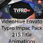 پروژه آماده افترافکت از شرکت ویدیو هایو انواتوVideoHive Envato Typro - ImpactPack | 215 Title Animations