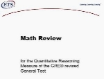 GRE math review