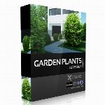مدل های آماده  بافت باغهاCGaxis Models Volume 19 Garden Plants