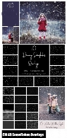 CM 40 Dreamy Snowflakes PNG Overlays