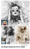 Graphicriver Mixed Media Ink Art Photoshop Action