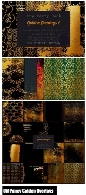 کلیپ آرت افکت طرح های طلایی برای تصاویرCM Fancy Golden Overlays: Art Pack 1