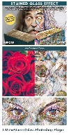 پلاگین فتوشاپ ساخت تصاویر موزاییکی با شیشه های رنگیCM ewStainedGlass