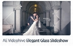 پروژه آماده افترافکت اسلایدشو تصاویر با افکت شیشه ای به همراه آموزش ویدئویی از ویدئوهایوVideohive Elegant Glass Slideshow After Effects Template