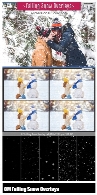 52 تصویر کلیپ آرت بارش برف به همراه آموزش ویدئوییCM Falling Snow Overlays