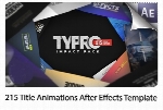 215 تایتل متحرک افترافکت به همراه آموزش ویدئویی از ویدئوهایوVideohive Typro ImpactPack 215 Title Animations After Effects Template