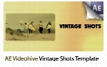 افکت قدیمی کردن فیلم و عکس در افترافکت از ویدئوهایوVideohive Vintage Shots After Effects Template