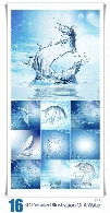 تصاویر با کیفیت طرح های متنوع سه بعدی با آب3D Detailed Illustration Of A Water