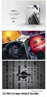 مجموعه براش فتوشاپ نقاشی دیجیتال، روتوش و ساخت تکسچر به همراه آموزش ویدئوییCM RM Concept Artist III Bundle