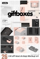 CM Gift Boxes And Bags Mockup Set