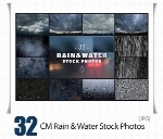 تصاویر با کیفیت بارندگی، قطرات آب و آسمان ابریCM Rain And Water Stock Photos