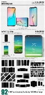 موکاپ لایه باز موبایل سامسونگ گلگسی اس 8CM Samsung Galaxy S8 Mockup Pack