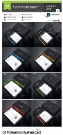 تصاویر لایه باز قالب آماده کارت ویزیت با رنگ های متنوع از گرافیک ریورGraphicRiver Professional Business Card Bundle