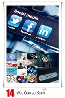 تصاویر با کیفیت مفهومی وب، رسانه های اجتماعی، سئو، جستجو در وب و ...Web Concept Stock
