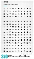 CM 370 Summer And Travel Glyph Icons
