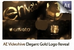 پروژه آماده افترافکت نمایش لوگو با افکت طلایی از ویدئوهایوVideohive Elegant Gold Logo Reveal After Effects Templates