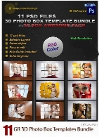 GraphicRiver 3D Photo Box Templates Bundle