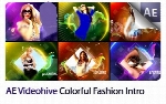 پروژه آماده افترافکت اینترو تصاویر با افکت اشکال هندسی رنگارنگ به همراه آموزش ویدئویی از ویدئوهایوVideohive Colorful Fashion Intro AE Templates
