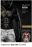 اکشن فتوشاپ ساخت پوست سیاه از گرافیک ریورGraphicriver Black Skin Photoshop Action