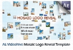پروژه آماده افترافکت نمایش لوگو با افکت موزاییکی به همراه آموزش ویدئویی از ویدئوهایوVideohive Mosaic Logo Reveal After Effects Templates