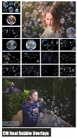 28 تصویر کلیپ آرت حباب های واقعی برای تصاویرCM Fine Art Real Bubble Overlays