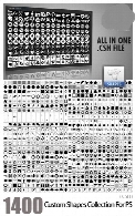 1400 Custom Shapes Collection For Photoshop