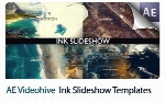 پروژه آماده افترافکت اسلاید شو تصاویر با افکت آبرنگی و پاشیدن جوهر از ویدئوهایوVideohive Ink Slideshow After Effects Templates