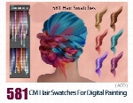 CM Hair Swatches For Digital Painting
