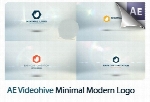 پروژه آماده افترافکت نمایش لوگو با افکت های مدرن متنوع به همراه آموزش ویدئویی از ویدئوهایوVideohive Minimal Modern Logo After Effects Templates