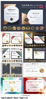 تصاویر وکتور قالب آماده گواهی و مدرک دیپلمCertificate And Vector Diploma Design Template