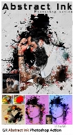 اکشن فتوشاپ ایجاد افکت جوهری انتزاعی بر روی تصاویر از گرافیک ریورGraphicRiver Abstract Ink Photoshop Action
