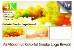 پروژه آماده افترافکت نمایش لوگو با افکت دودهای رنگارنگ به همراه آموزش ویدئویی از ویدئوهایوVideohive Colorful Smoke Logo Reveal AE Templates
