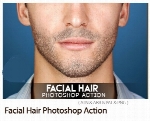 اکشن فتوشاپ ایجاد افکت ریش و سیبیل بر روی صورتFacial Hair Photoshop Action