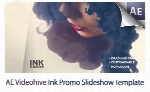 پروژه آماده افترافکت اسلاید شو تصاویر با افکت جوهری به همراه آموزش ویدئویی از ویدئوهایوVideohive Ink Promo Slideshow After Effects Templates