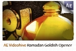 پروژه آماده افترافکت قالب آماده اینترو ماه مبارک رمضان به همراه آموزش ویدئویی از ویدئوهایوVideohive Ramadan Goldish Opener After Effects Templates